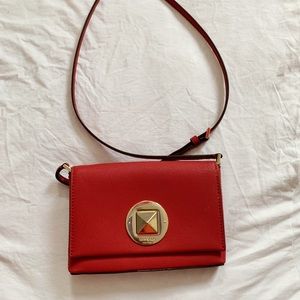 Red kate spade purse